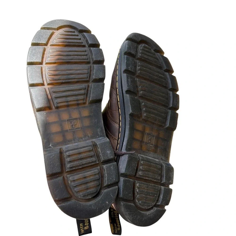 Dr Martens Mens 12 Bonny Chukka Boots Brown Leather Lace Up‎ Ankle Work Shoes